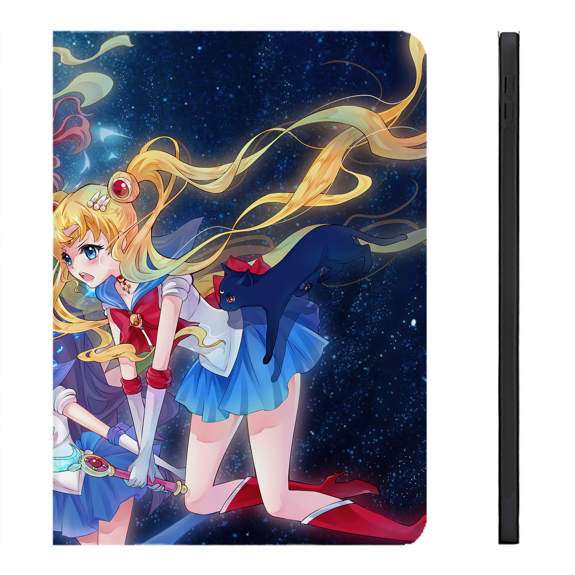 （画像用） 美少女戦士セーラームーン Sailor Moon IPadケース ペンホルダー付き ブックスタイルデザイン